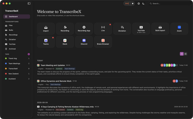 Official application interface