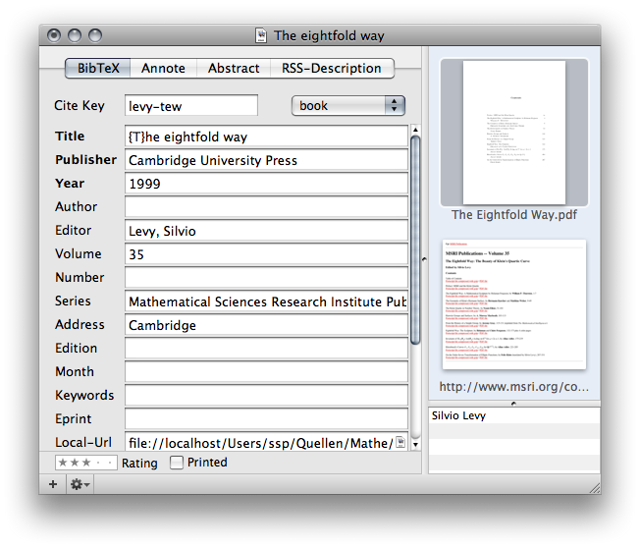 Official application interface