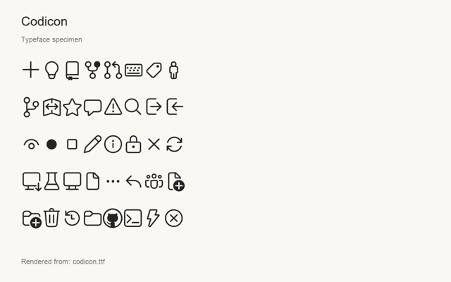 Typeface specimen rendered from the distributed font