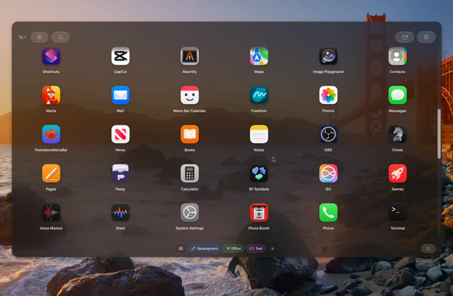 Official application interface