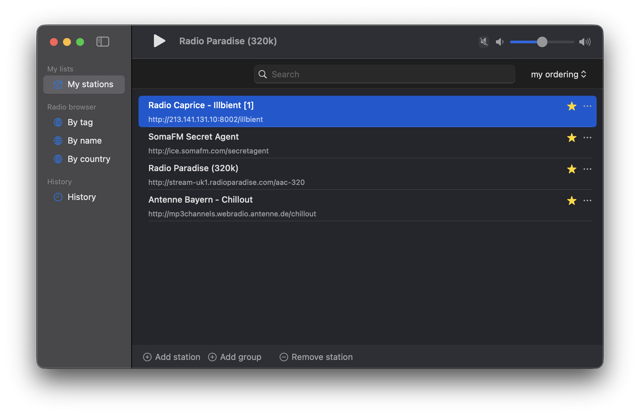 Official application interface