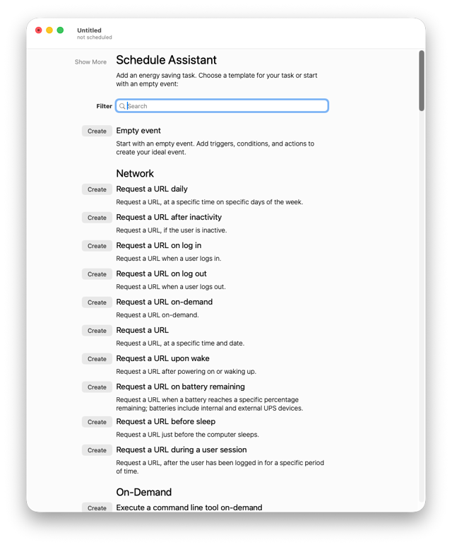Official application interface