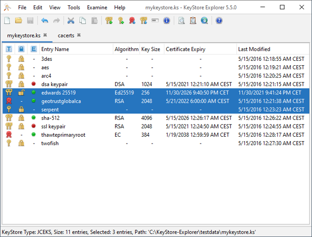 Official application interface