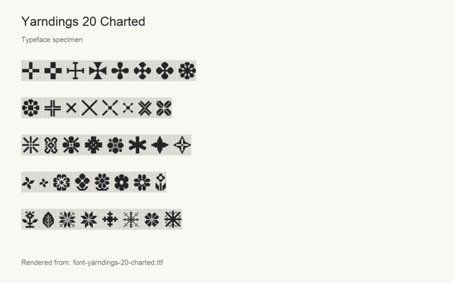 使用发行字体文件实际渲染的字样示例