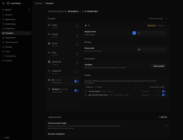 Official application interface