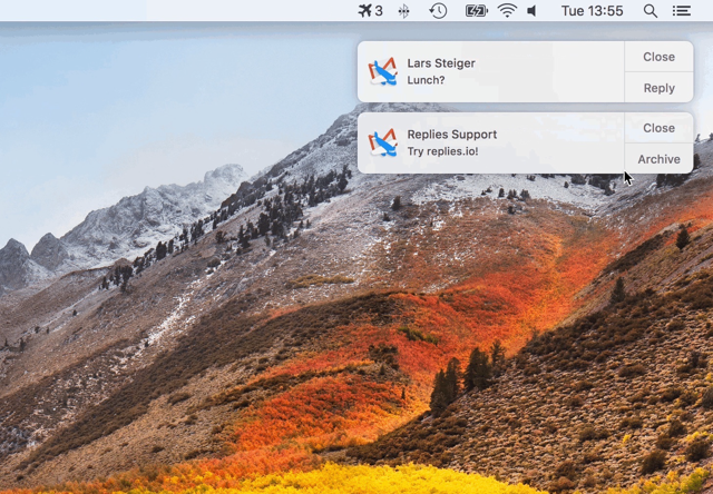 Official application interface