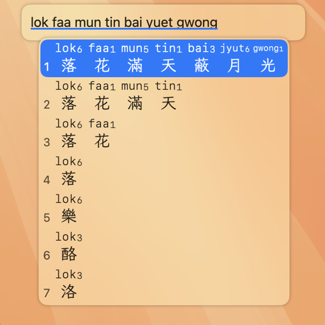 Official application interface