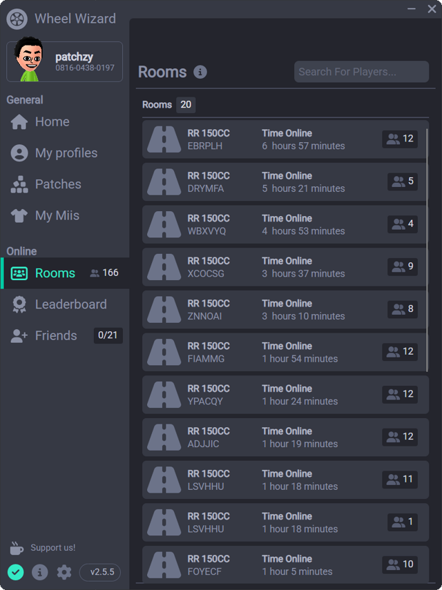 Official application interface