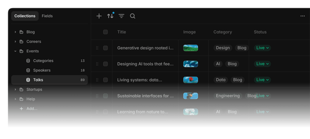 Official application interface
