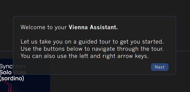 Tela oficial de boas-vindas ao tour guiado; plataforma e versão exata não informadas.