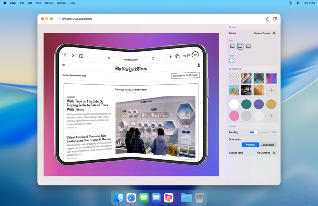 Official application interface