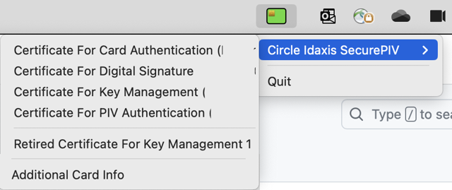 Official application interface