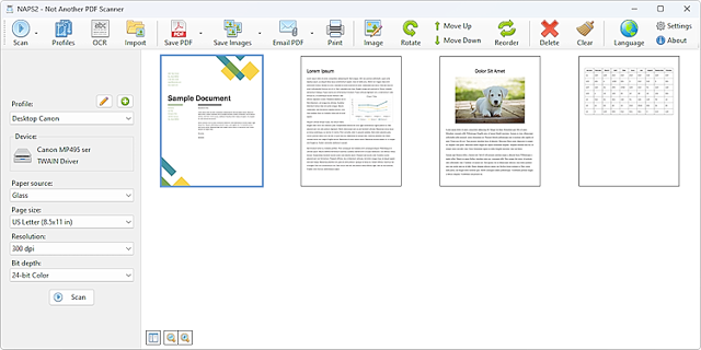 Official application interface