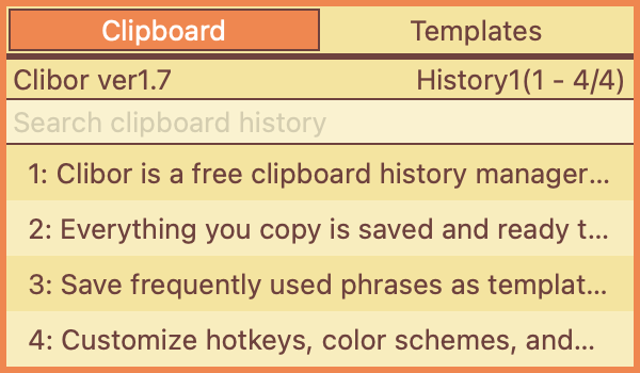 Official application interface