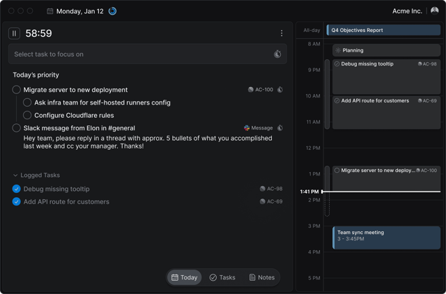 Official application interface