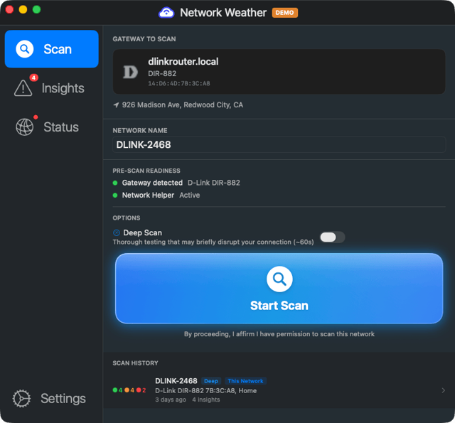 Official application interface