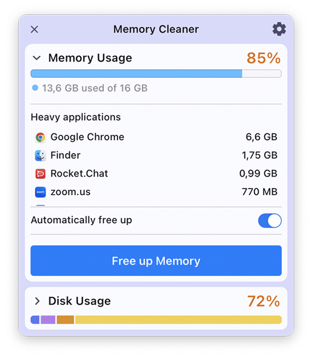 Official application interface