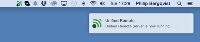 Mac 服务器已运行通知（Unified Remote 官方安装指南历史示例）