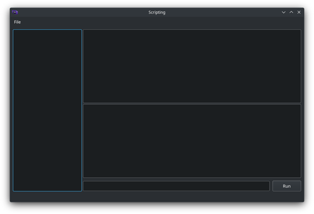 Official mGBA scripting-window example from the 0.10.0 announcement; not a Mac-specific screenshot.