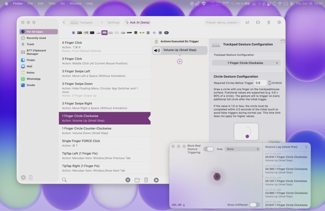 Official application interface