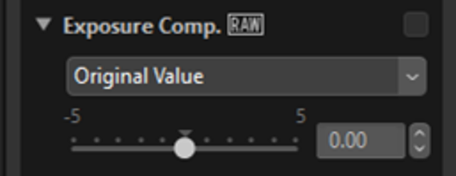 Official exposure-compensation panel example, Oct 2026; shared guide, not a Mac build test.