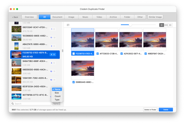 Official application interface