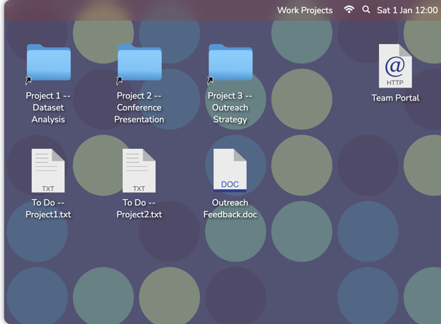 Work Projects desktop — interactive demo on the official website