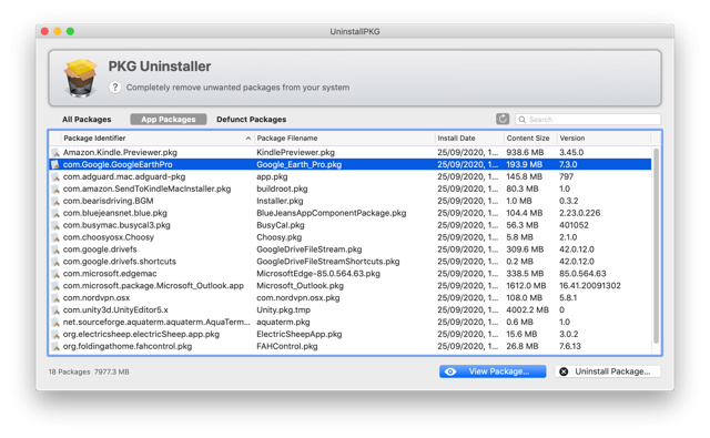 Official application interface