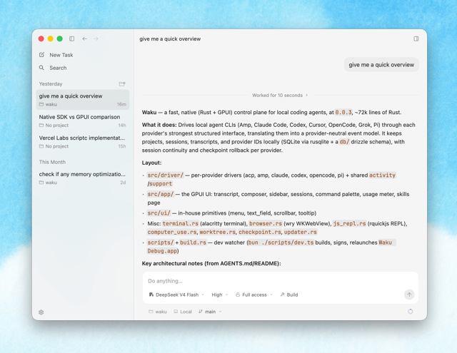 Official application interface