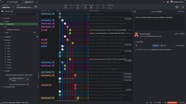 Ejemplo oficial de interfaz compartida GitKraken Serverless 11.0.0 (2025); histórico, sin prueba actual Mac.