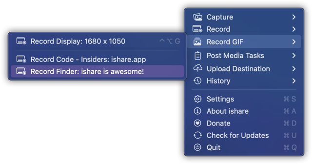Official application interface