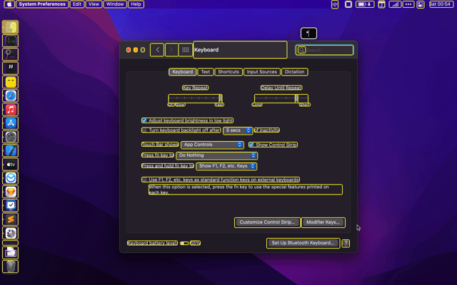 Wooshy — demonstração oficial histórica destacando controles nas Preferências do Sistema do macOS