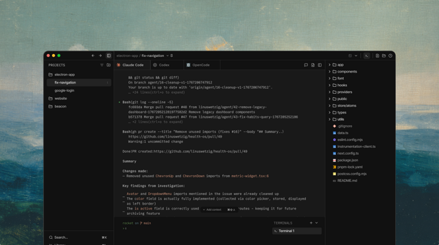 Official application interface