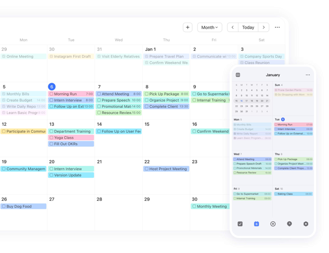 Official product interface example