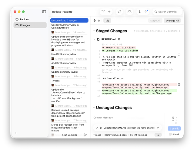 Official application interface