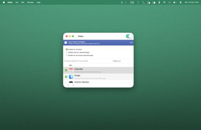 Official application interface