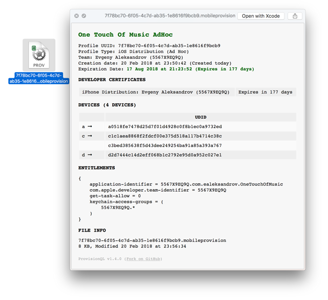 ProvisionQL — official historical Quick Look provisioning-profile example (v1.4.0)