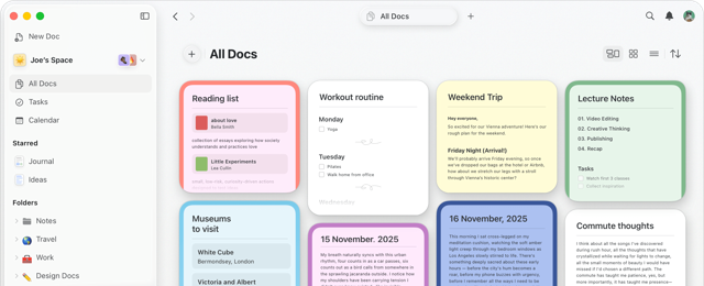 Official application interface