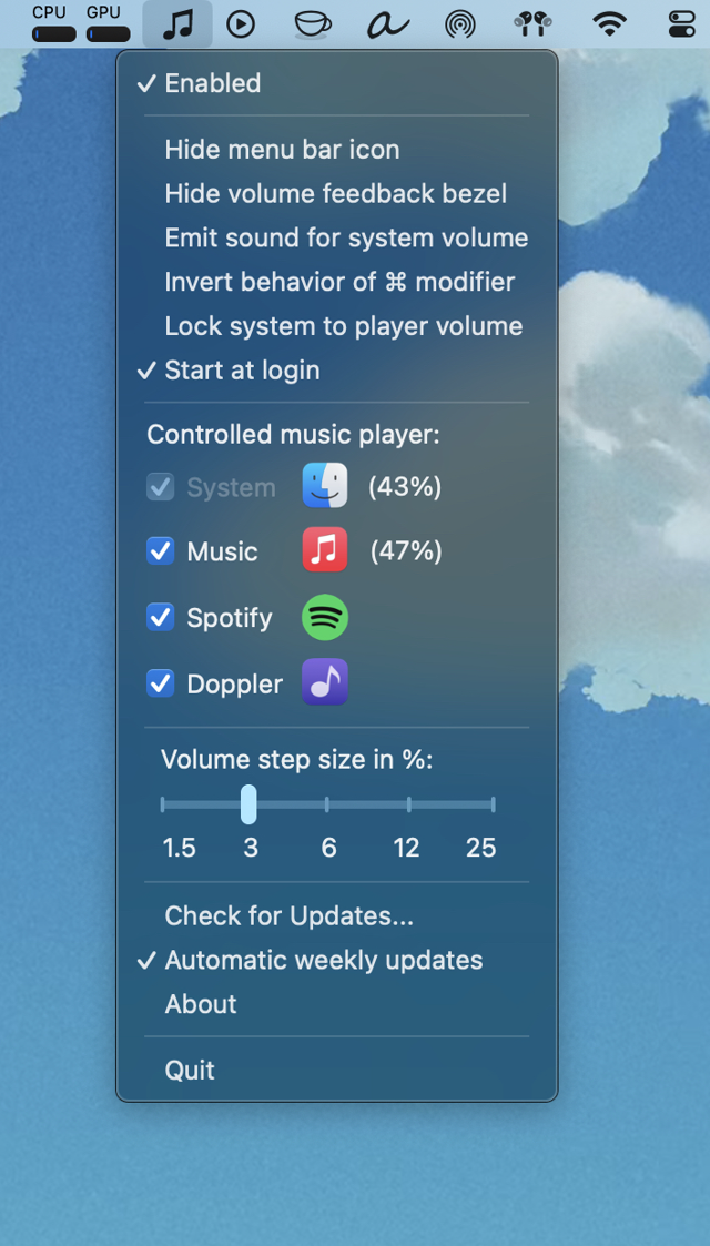 Official application interface