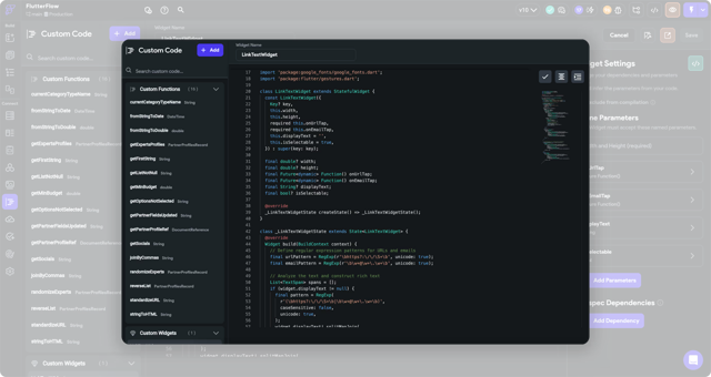 Official application interface
