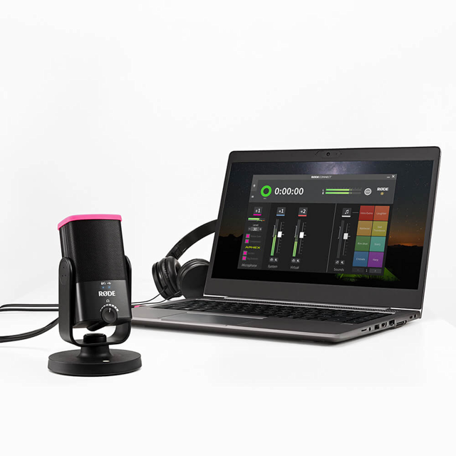 Official Rode Connect interface on Windows.