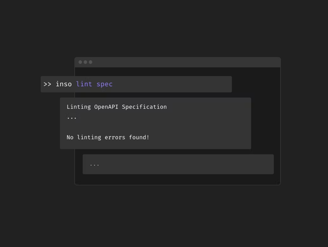 Official Inso CLI terminal example; not a graphical application interface.