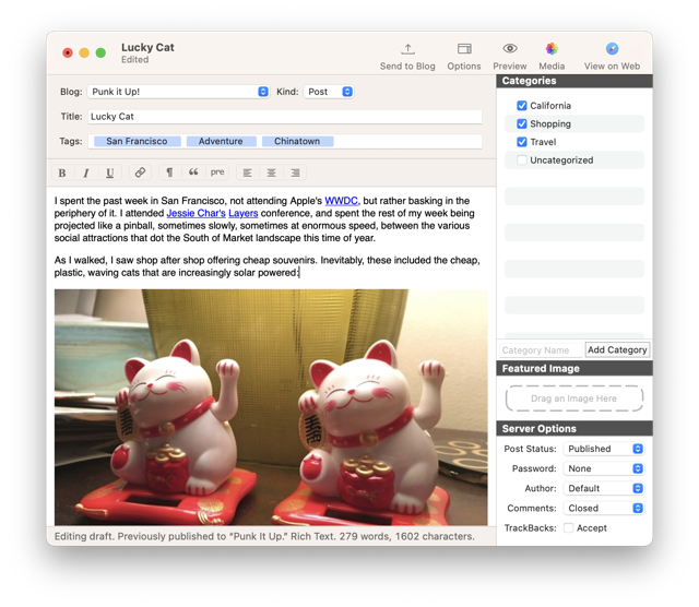 Official application interface