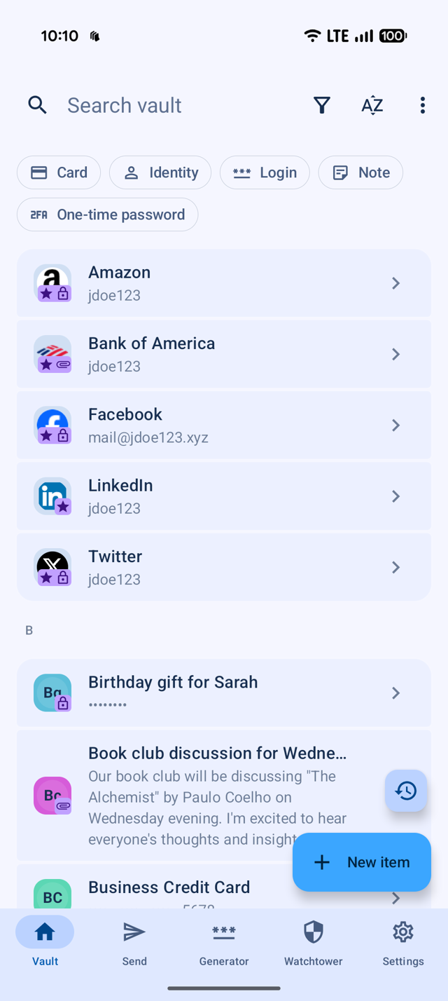 Official application interface