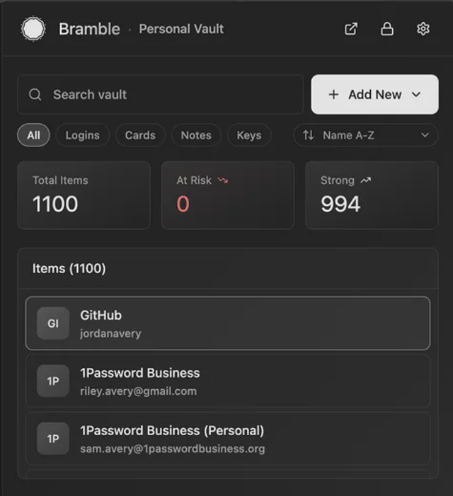 Official application interface