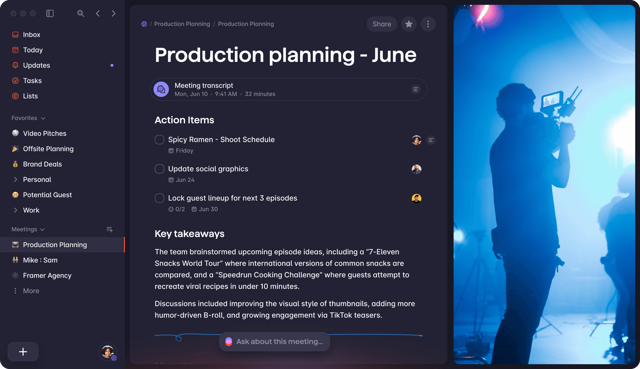Official application interface