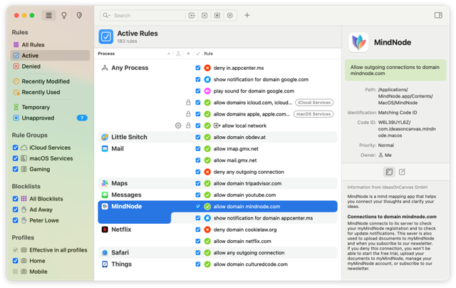 Official application interface