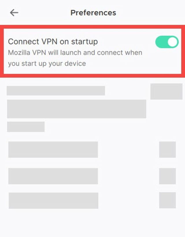 Connect VPN on startup — official desktop settings documentation example
