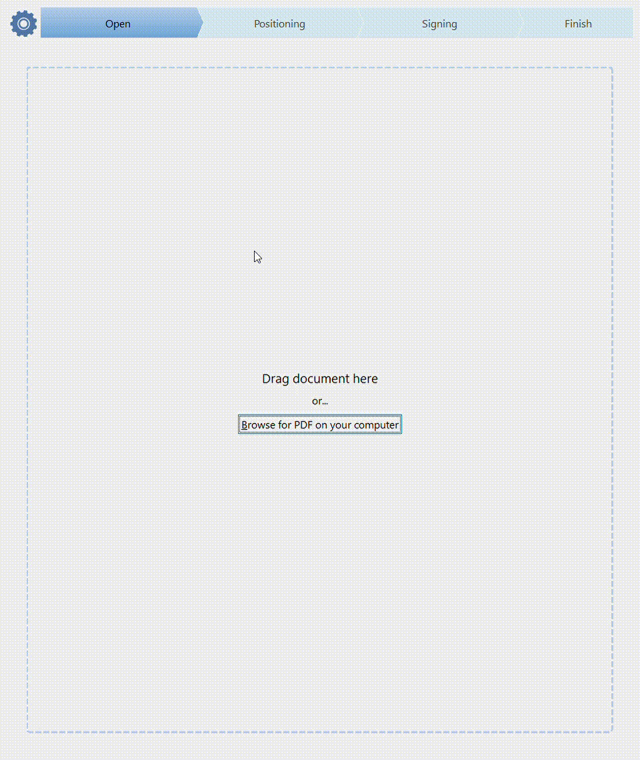 Official application interface