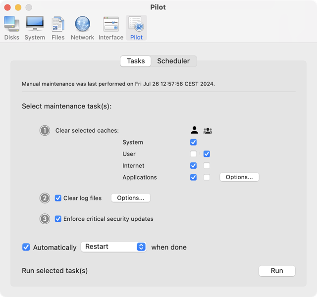 Official application interface
